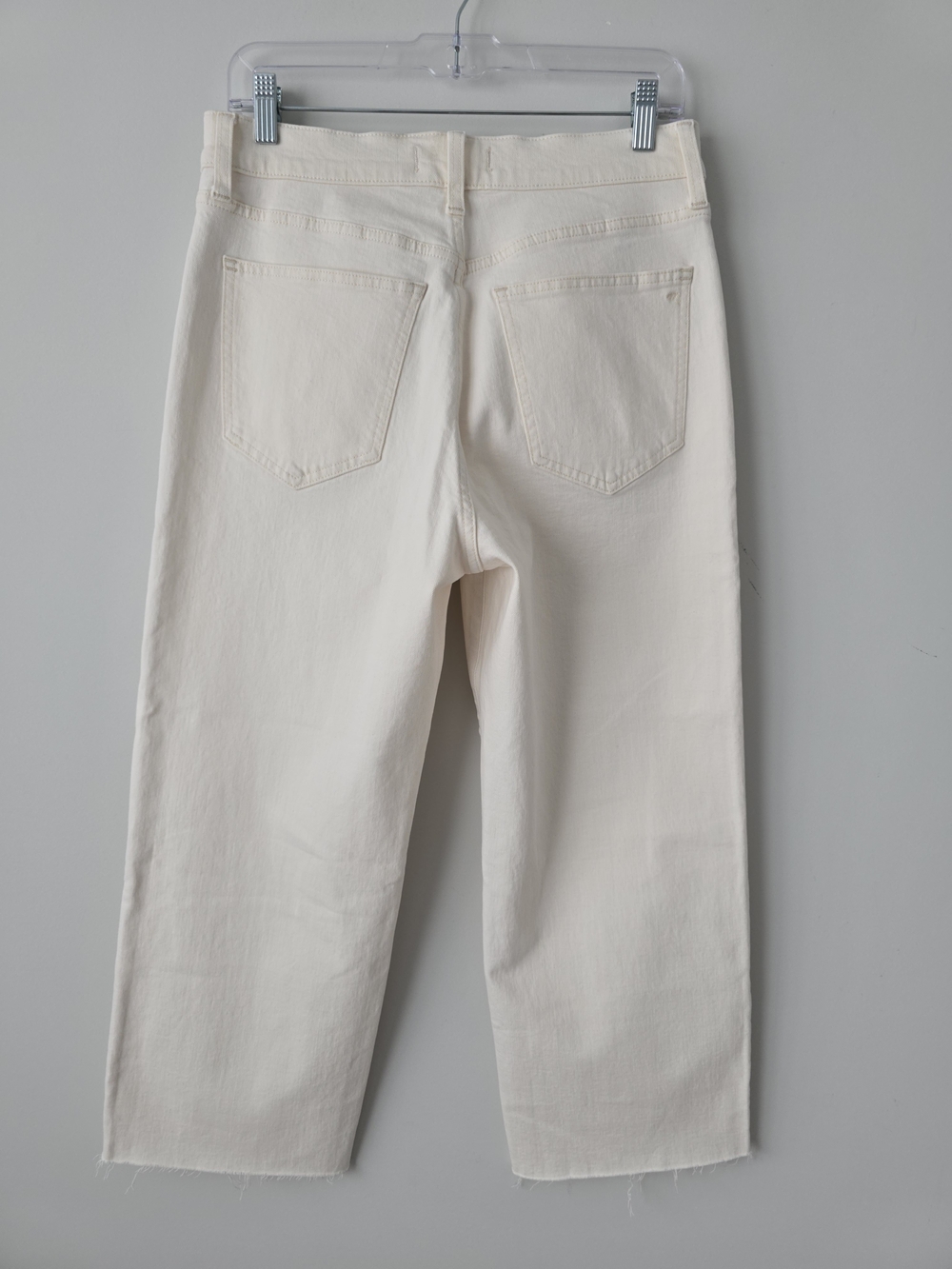 Madewell Perfect Vintage Wide Leg Cropped 29S Ecru White NWT - Picture 2 of 9